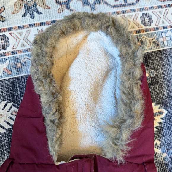 Canada Pooch Dog Sherpa Lined Jacket With Fur Lined Hood Size 24 Inches - Picture 3 of 12